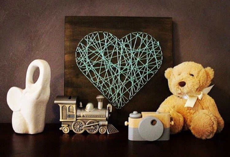 Decorative Wooden Heart String Art