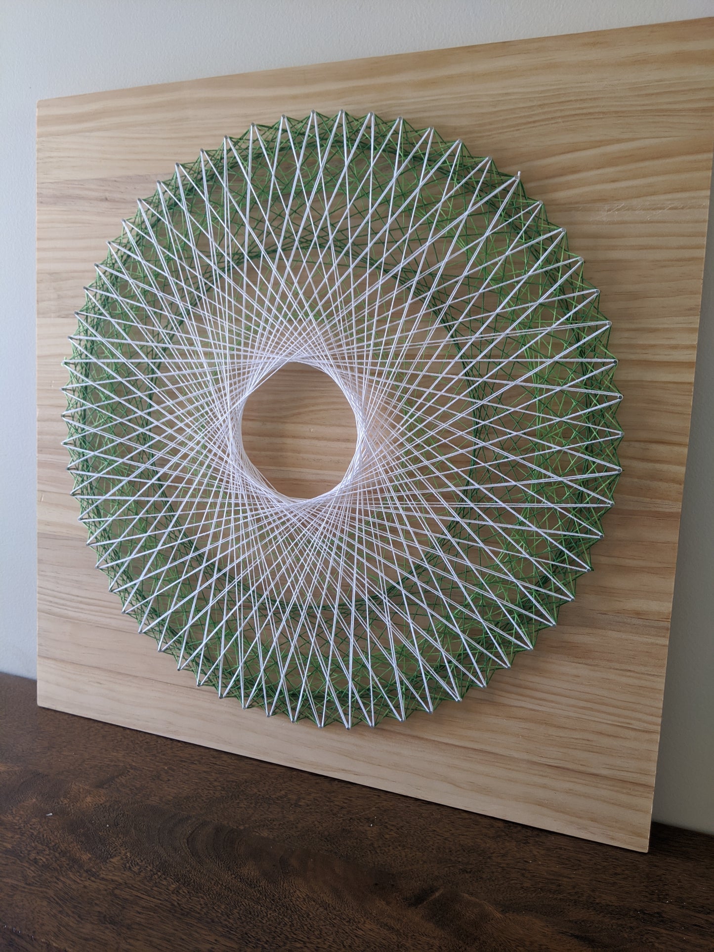 Mandala String Art in Green