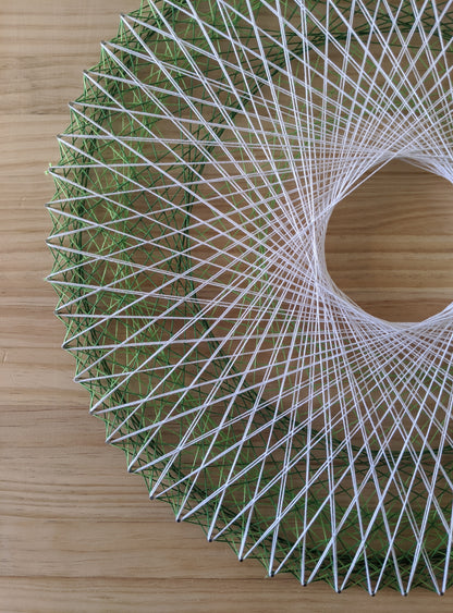 Mandala String Art in Green