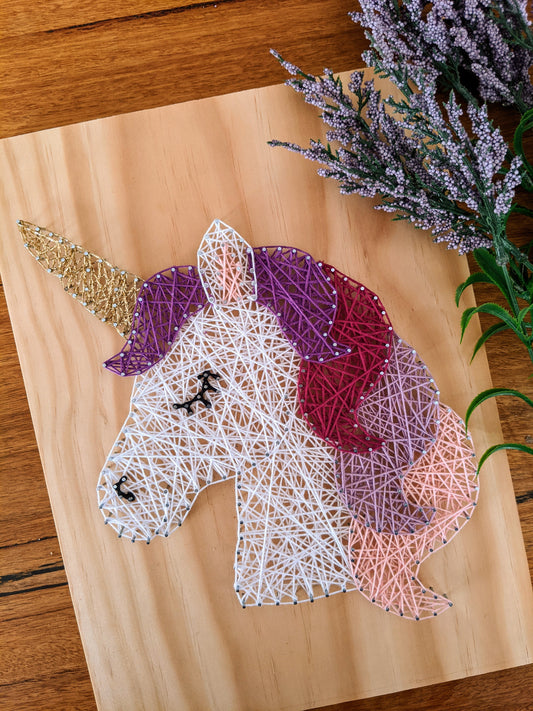 Unicorn  Wooden String Art