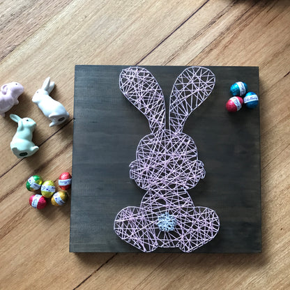 Bunny Rabbit Baby Room Wooden Decor | String Art