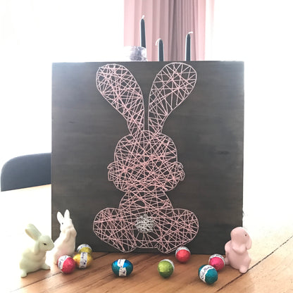 Bunny Rabbit Baby Room Wooden Decor | String Art