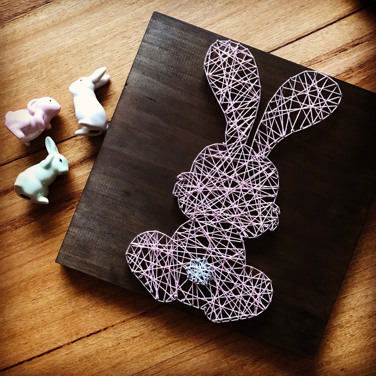 Bunny Rabbit Baby Room Wooden Decor | String Art