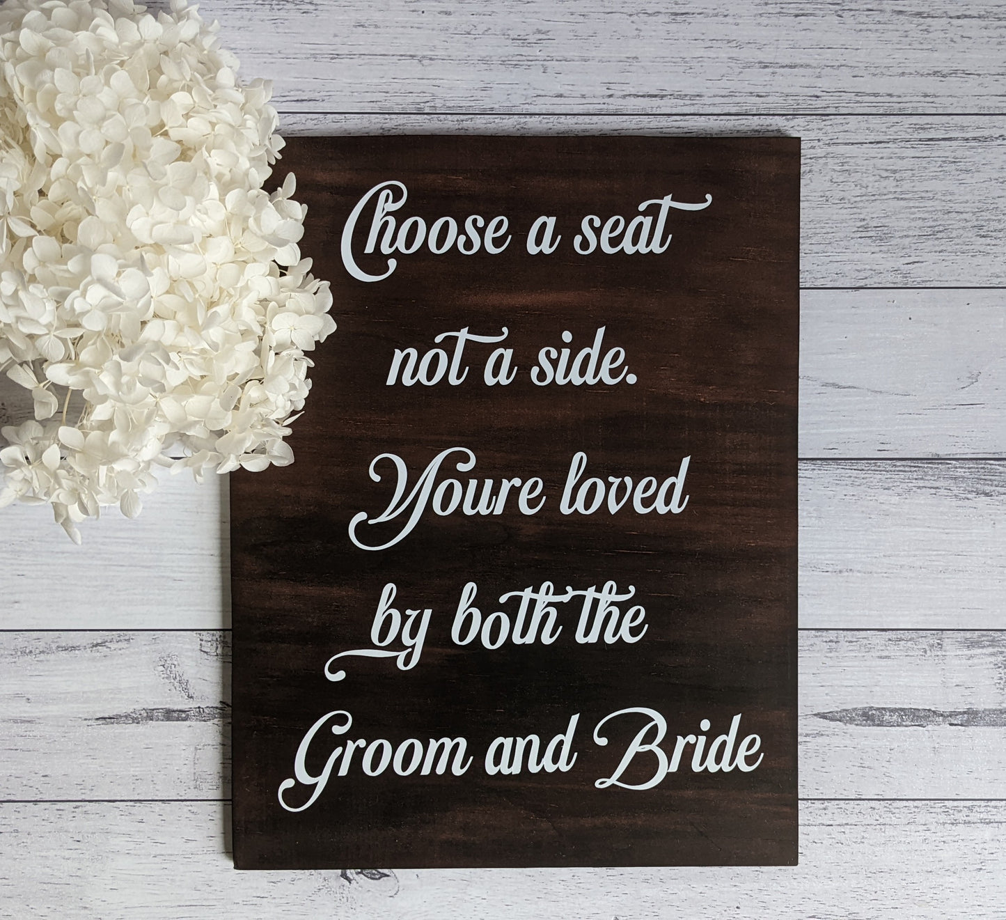 Choose a Seat Wedding Seating Sign