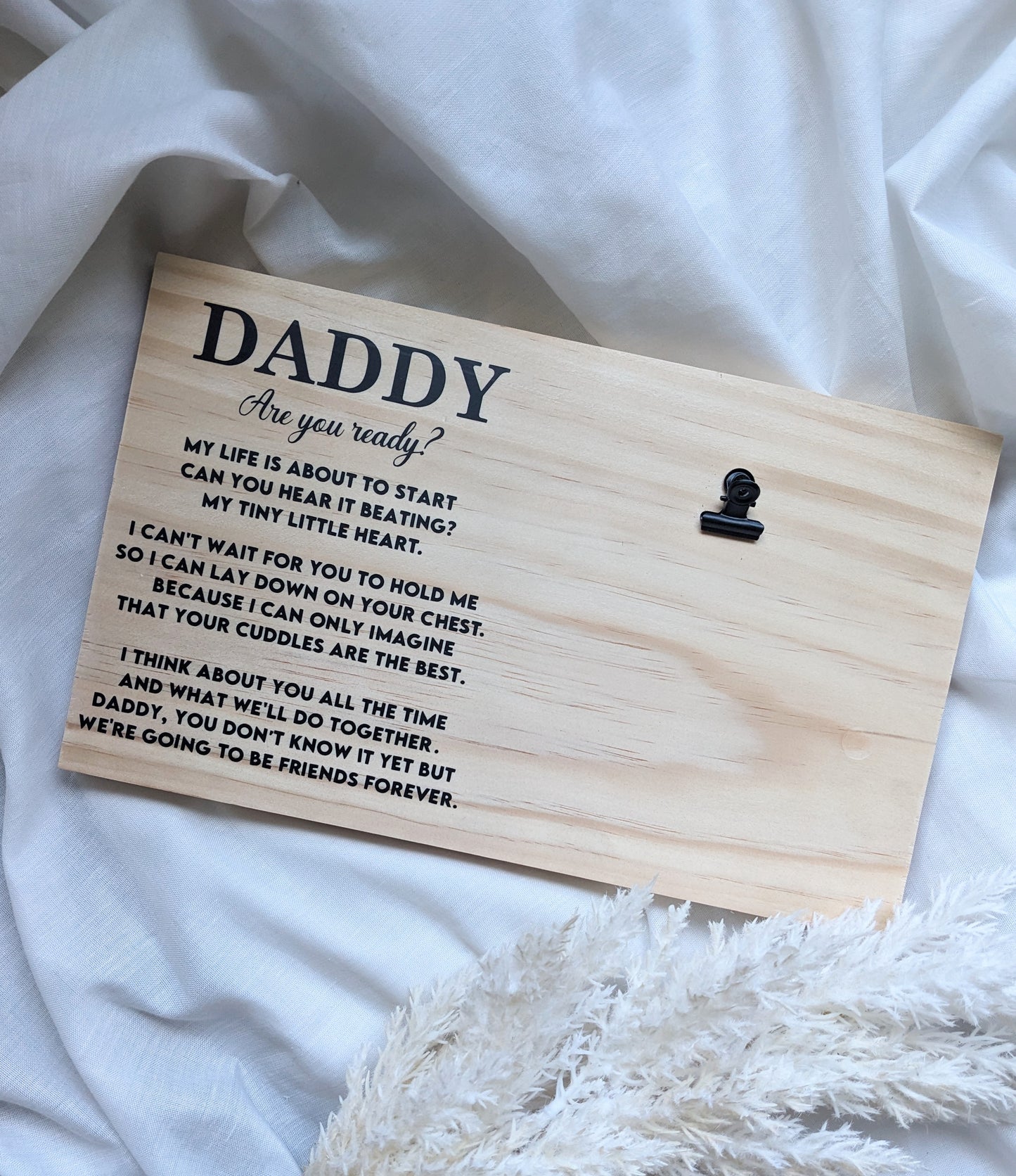 Photo Plaque for expecting dad's