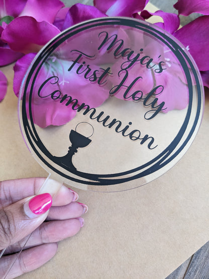 Personalised Communion Cake Topper