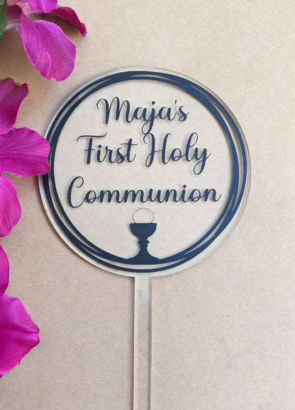 Personalised Communion Cake Topper