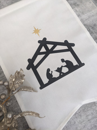 Christmas Banner - Nativity Scene in Stable