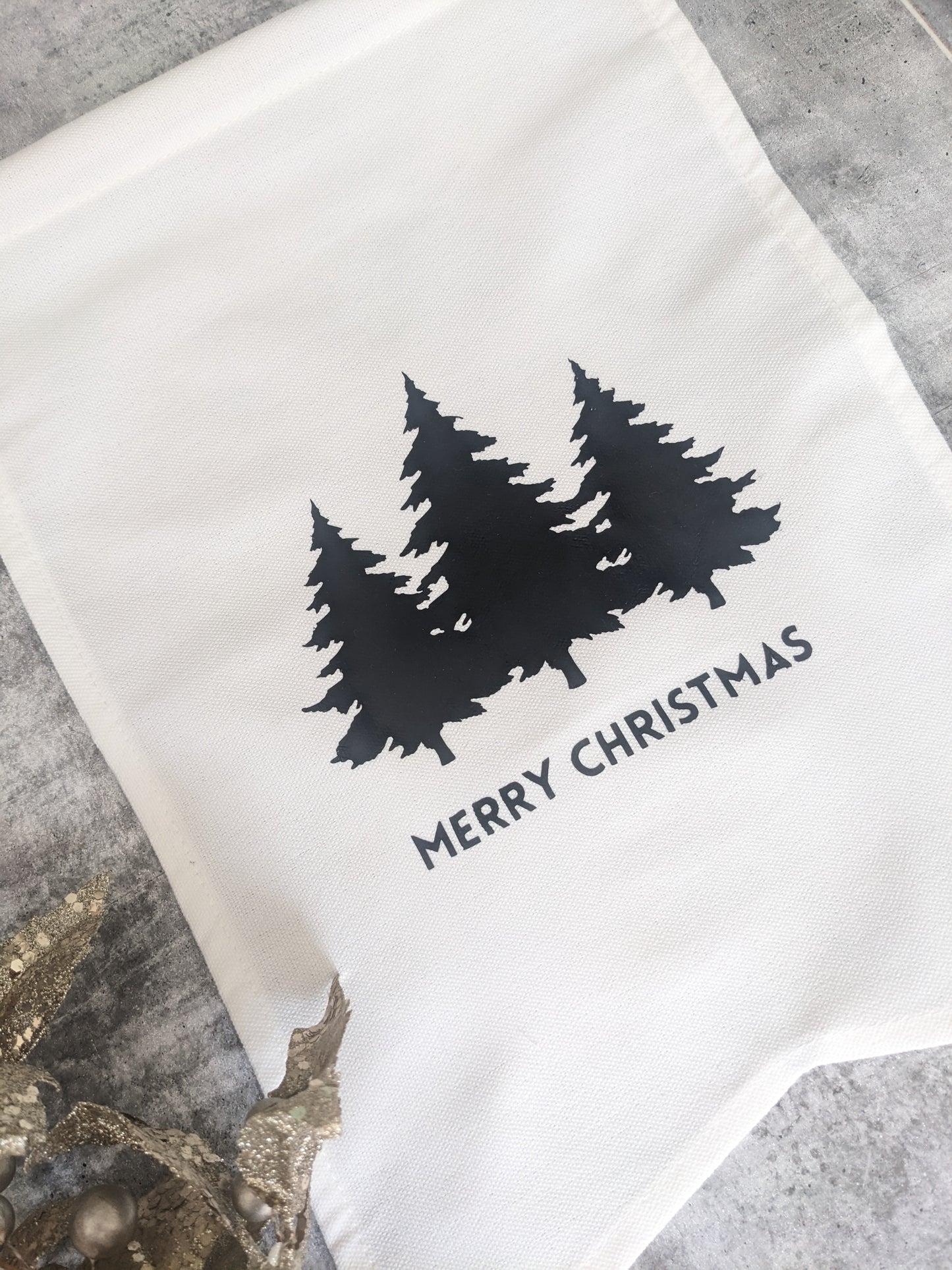 Christmas Banner - Merry Christmas with Trees