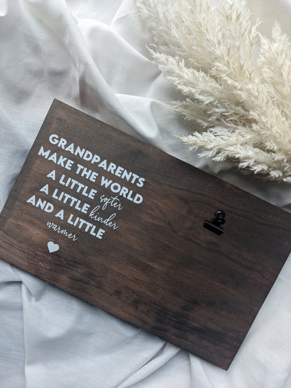 Photo Plaque for Grandparents