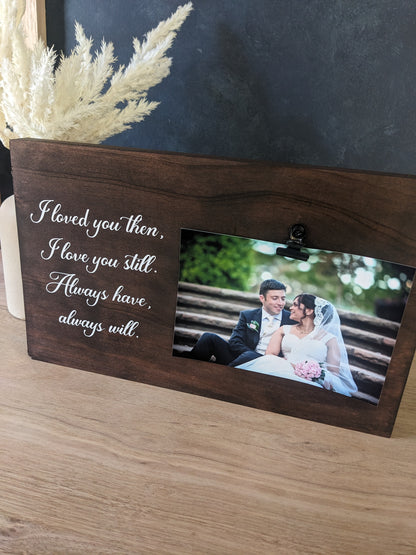 Wedding, Engagement or Anniversary Gift Photo Plaque