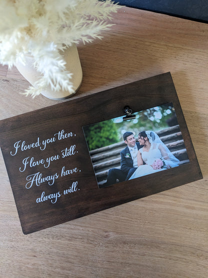 Wedding, Engagement or Anniversary Gift Photo Plaque