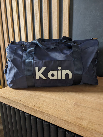 Navy Personalised Sports Duffle Bag