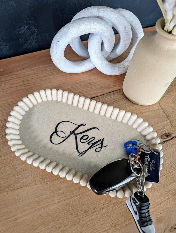 Natural Rib Key Tray – Wattle Lane Designs