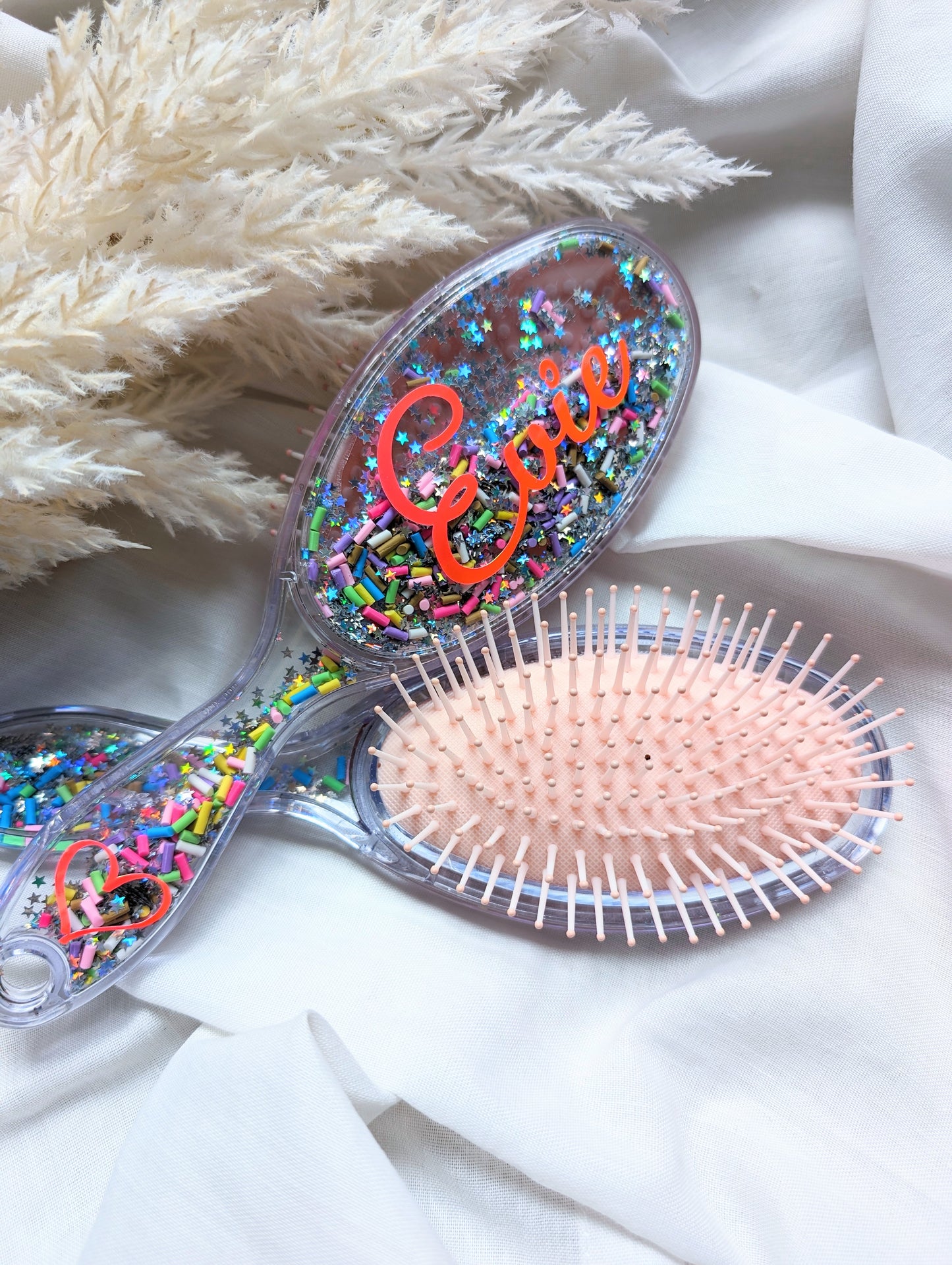 Personalised Girls Glitter Hair Brush