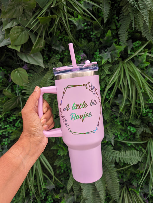 1.18L Jumbo Drinks Tumbler with Handle - A little bit Boujee