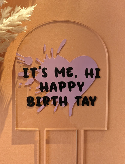 Tay Tay Swifty Birthday Cake Topper