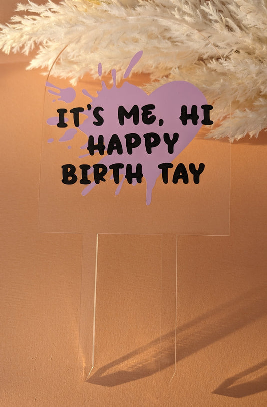 Tay Tay Swifty Birthday Cake Topper