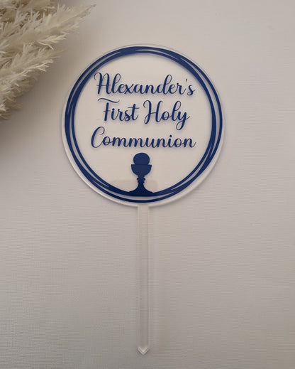 Personalised Communion Cake Topper