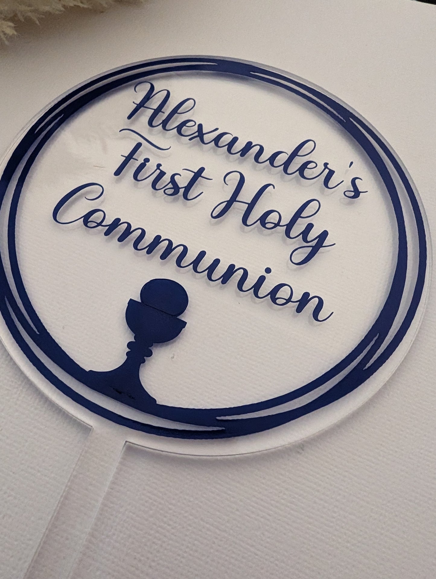 Personalised Communion Cake Topper