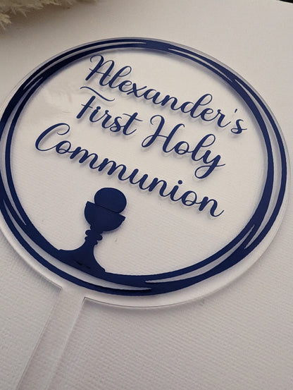 Personalised Communion Cake Topper