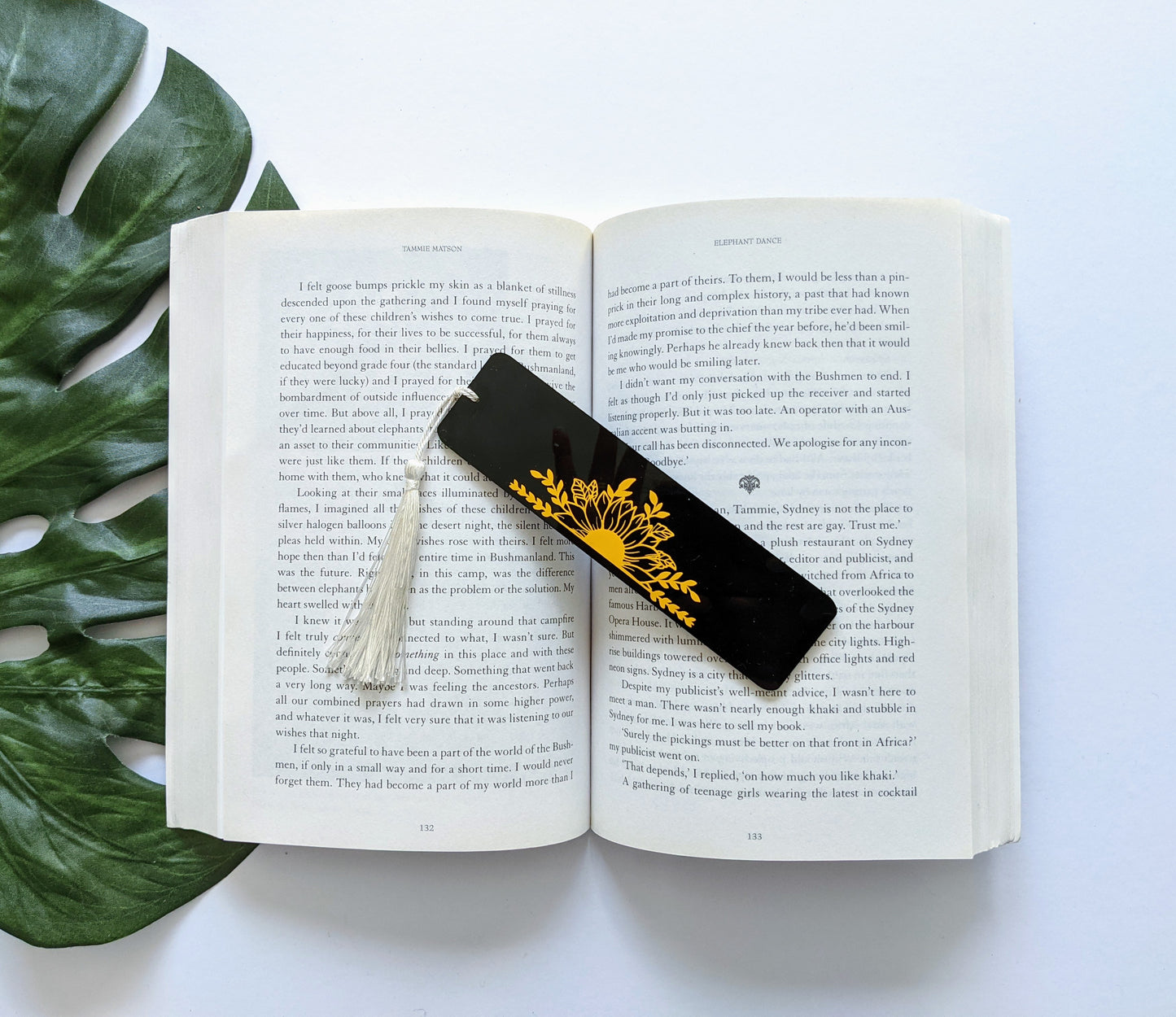 Sunflower Acrylic Bookmark