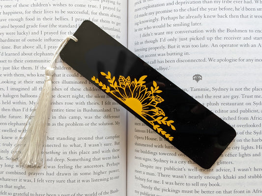 Sunflower Acrylic Bookmark