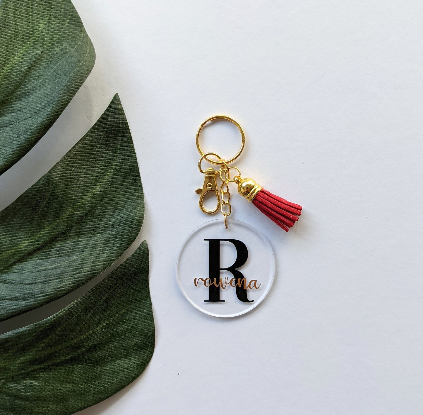 Personalised Initial and Name Keyring