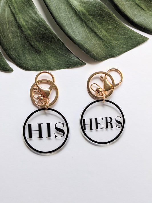 Matching His and Hers Keyrings | Wedding | Partner Gifts