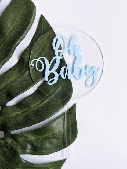 Baby Shower | Gender Reveal Party | Acrylic Cake Topper