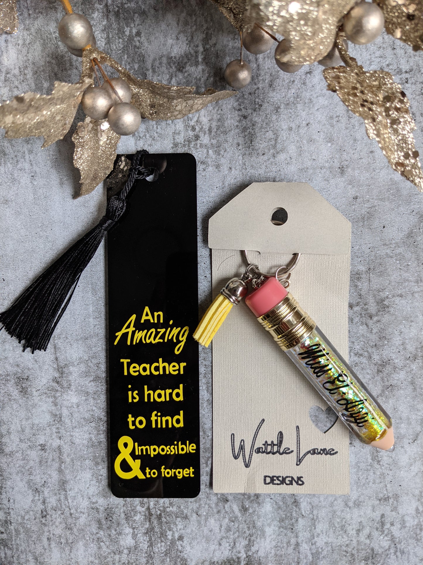 Teacher Gifts | Acrylic Bookmark | End of Year Gift Thank You Present