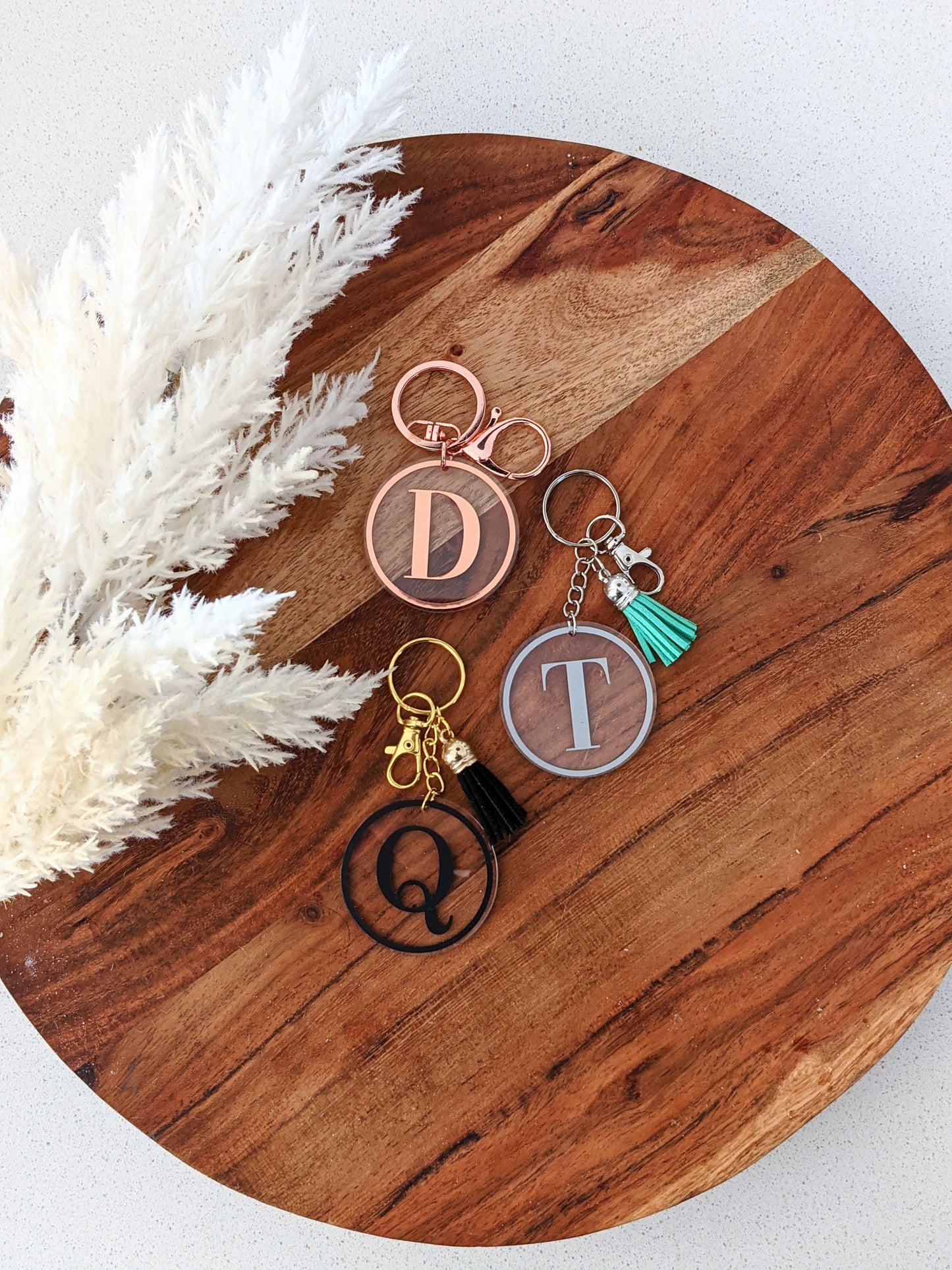 Personalised Monogram Initial Keychain