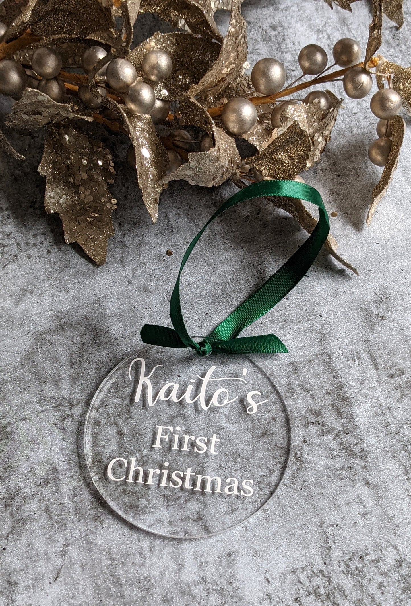 Personalised Baby's First Christmas Tree Ornament