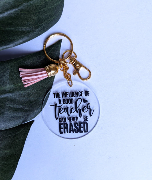 Gifts for Teachers | Acrylic Keyring | End of Year Teacher Appreciation Gift