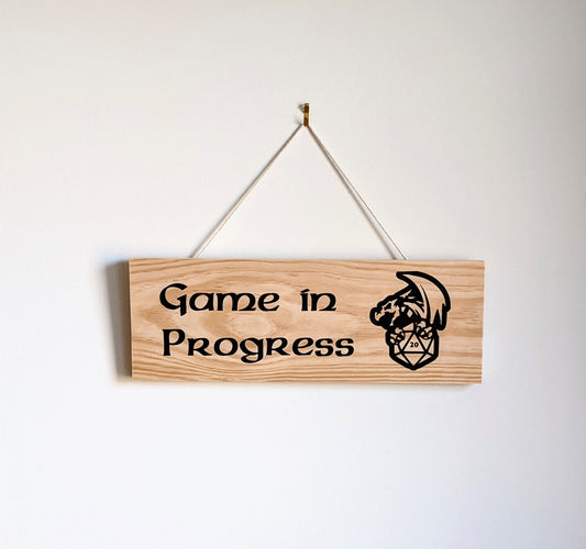 Dungeons & Dragons Door Sign |Gamer Sign | DND | Do not Disturb | Game in Progress | Kids Gaming