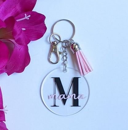 Personalised Keyring with Initial and Name