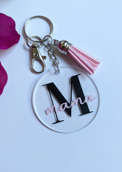 Personalised Keyring with Initial and Name