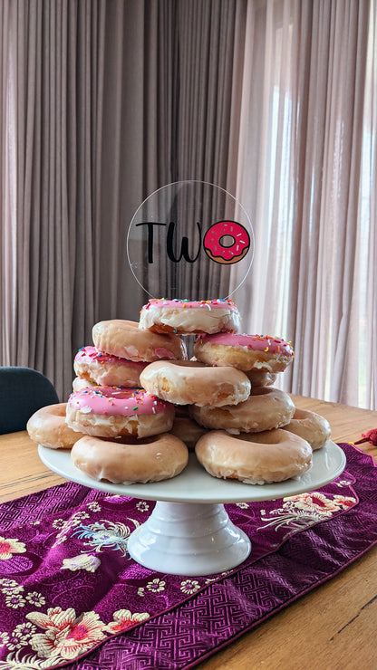 2nd Birthday Donut Cake Topper