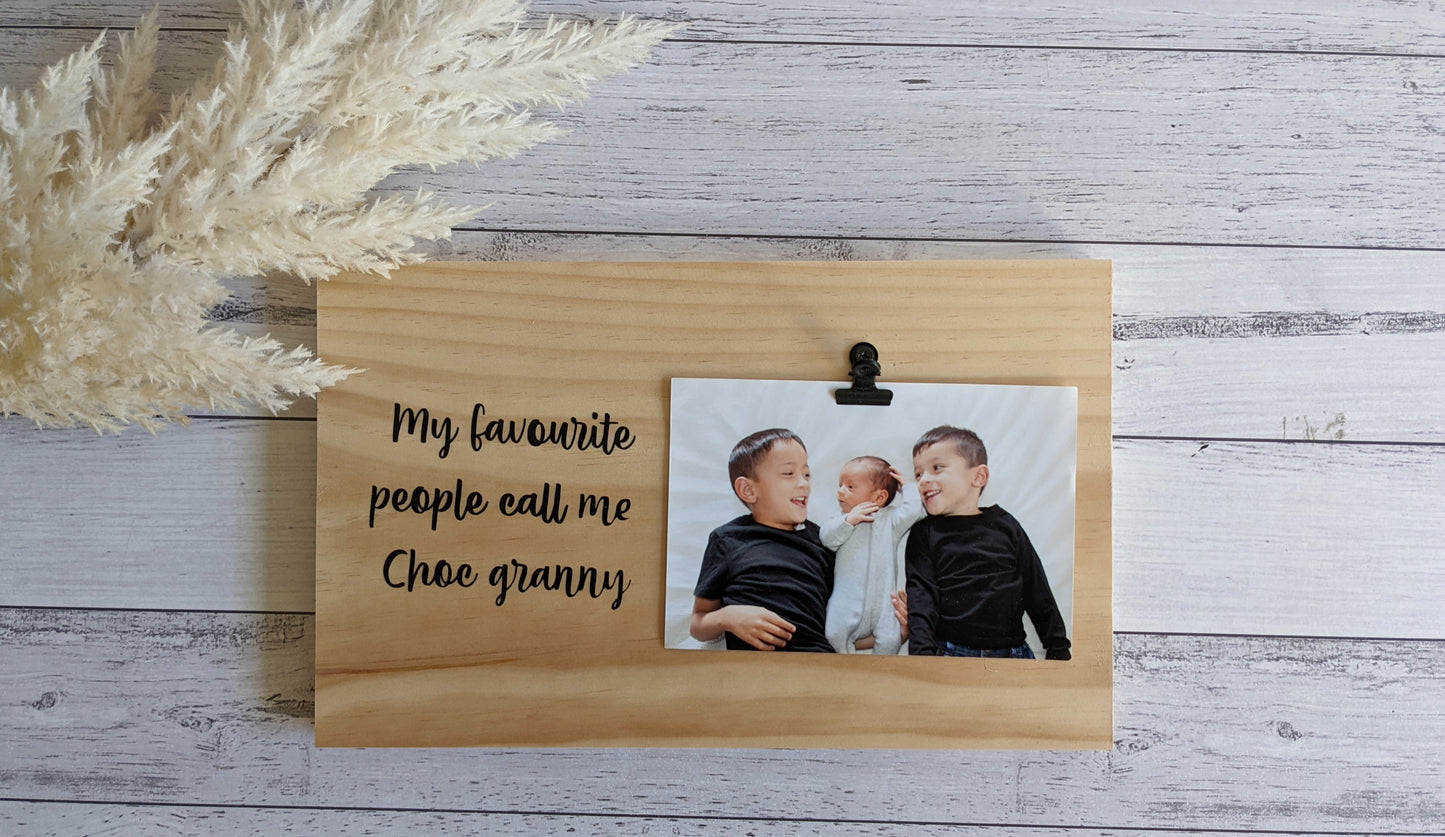 Personalised Photo Plaque |  My Favourite People