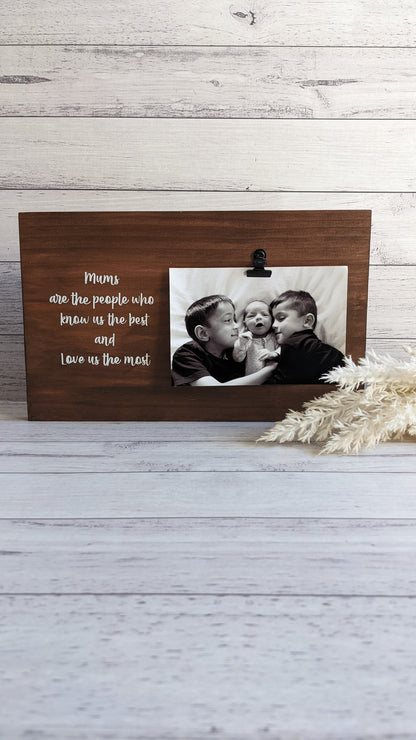 Wooden Photo Plaque |  Photo Frame