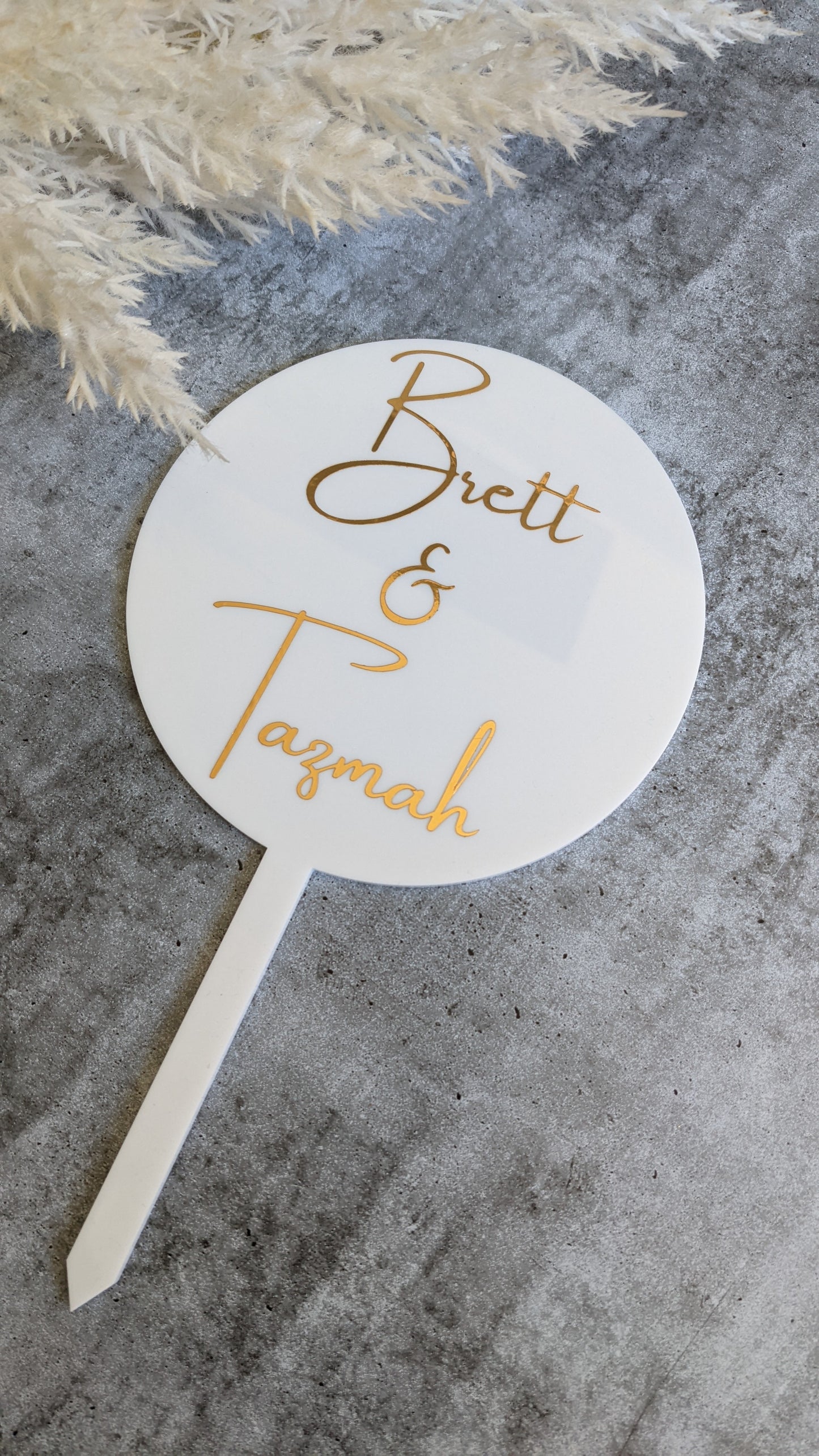 Engagement / Wedding Personalised Cake Topper