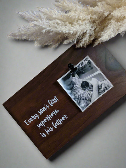 Photo Plaque | Super Hero Dad