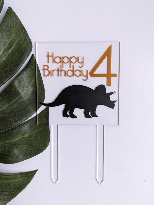 Kids Dinosaur Cake Topper