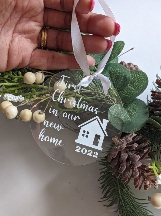 Our First Christmas in our New Home 2024 Tree Ornament | New Home XMAS decorations