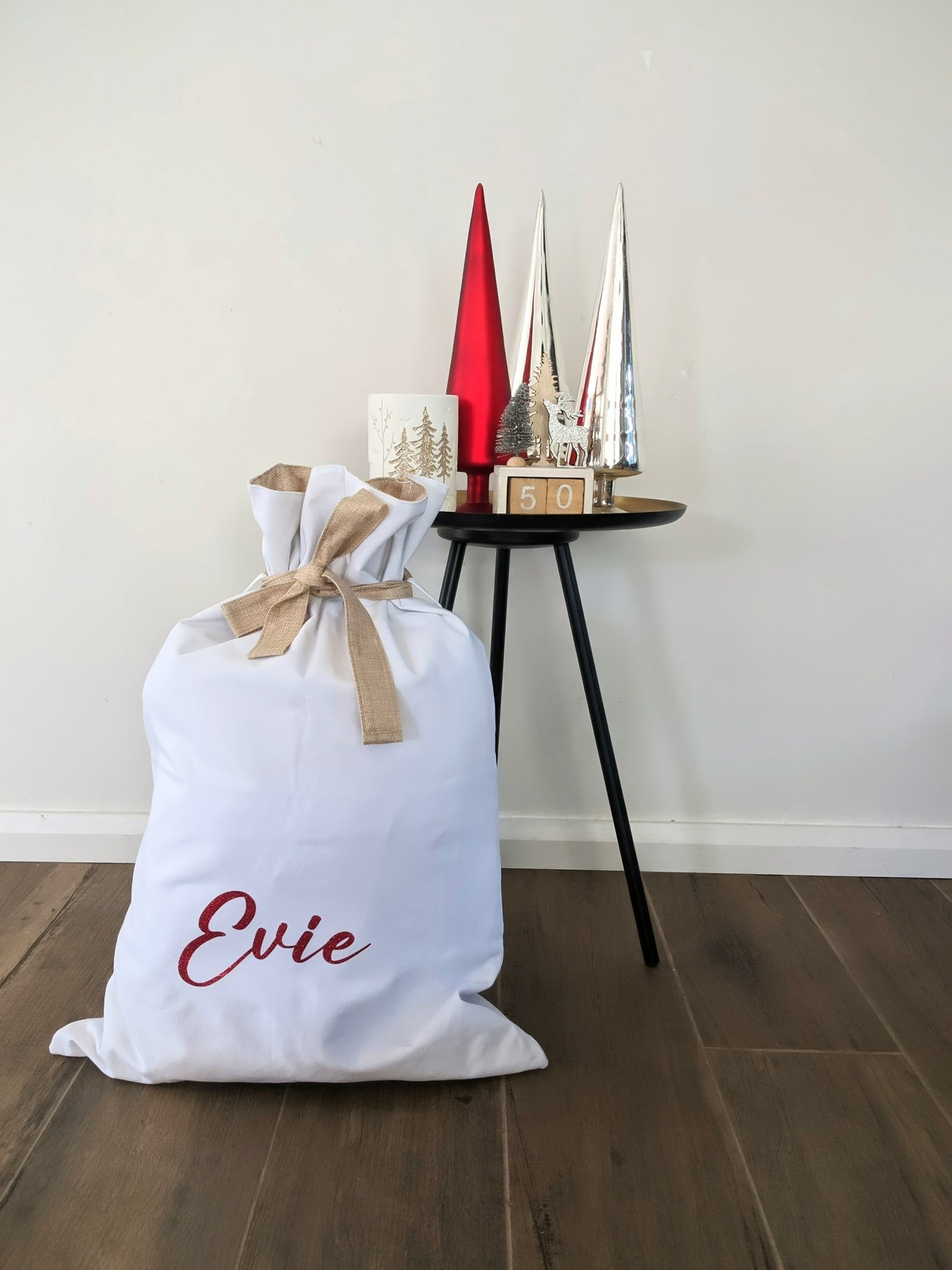 Personalised Santa Sacks | Large Canvas and Linen Santa Sack