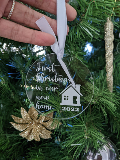 Our First Christmas in our New Home 2024 Tree Ornament | New Home XMAS decorations