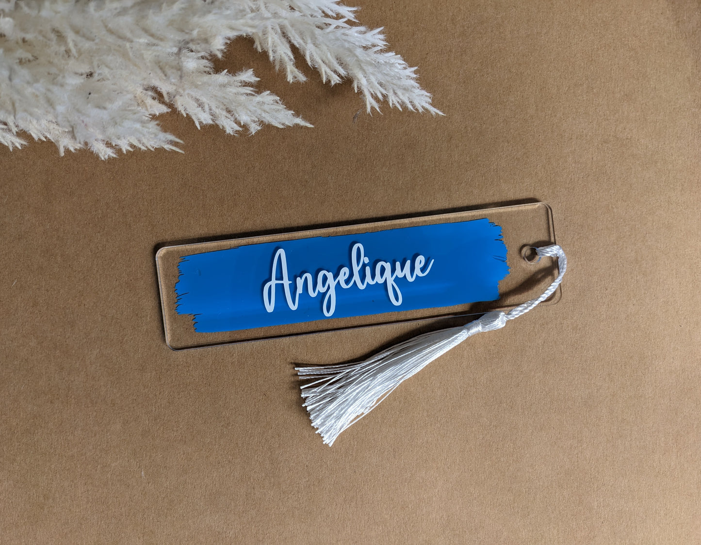 Personalised Bookmarks with coloured background