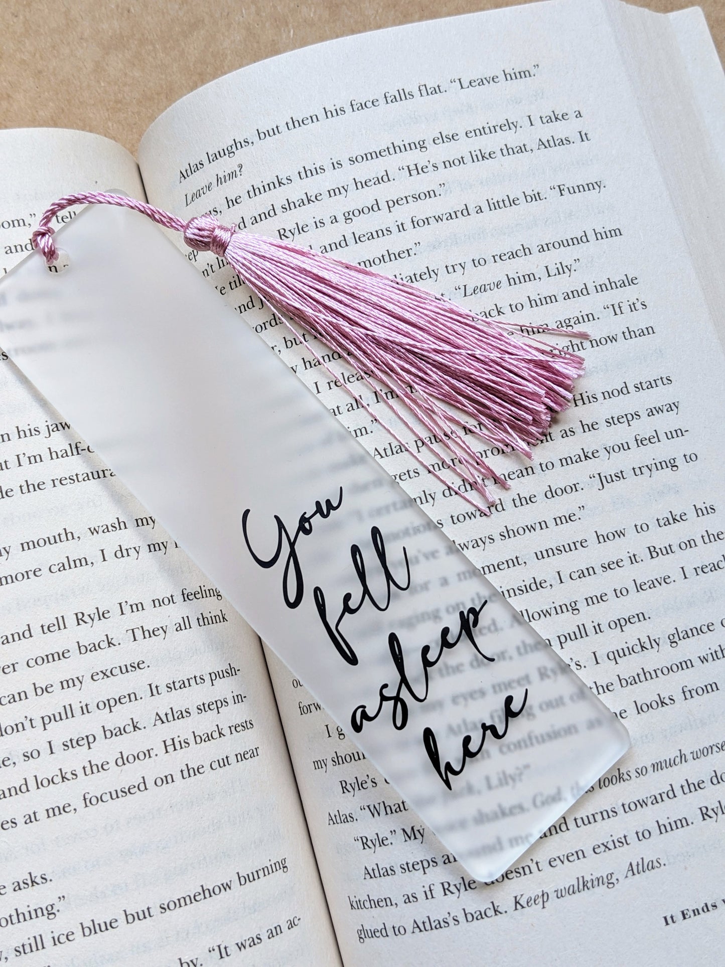 You fell asleep here | Acrylic Bookmark