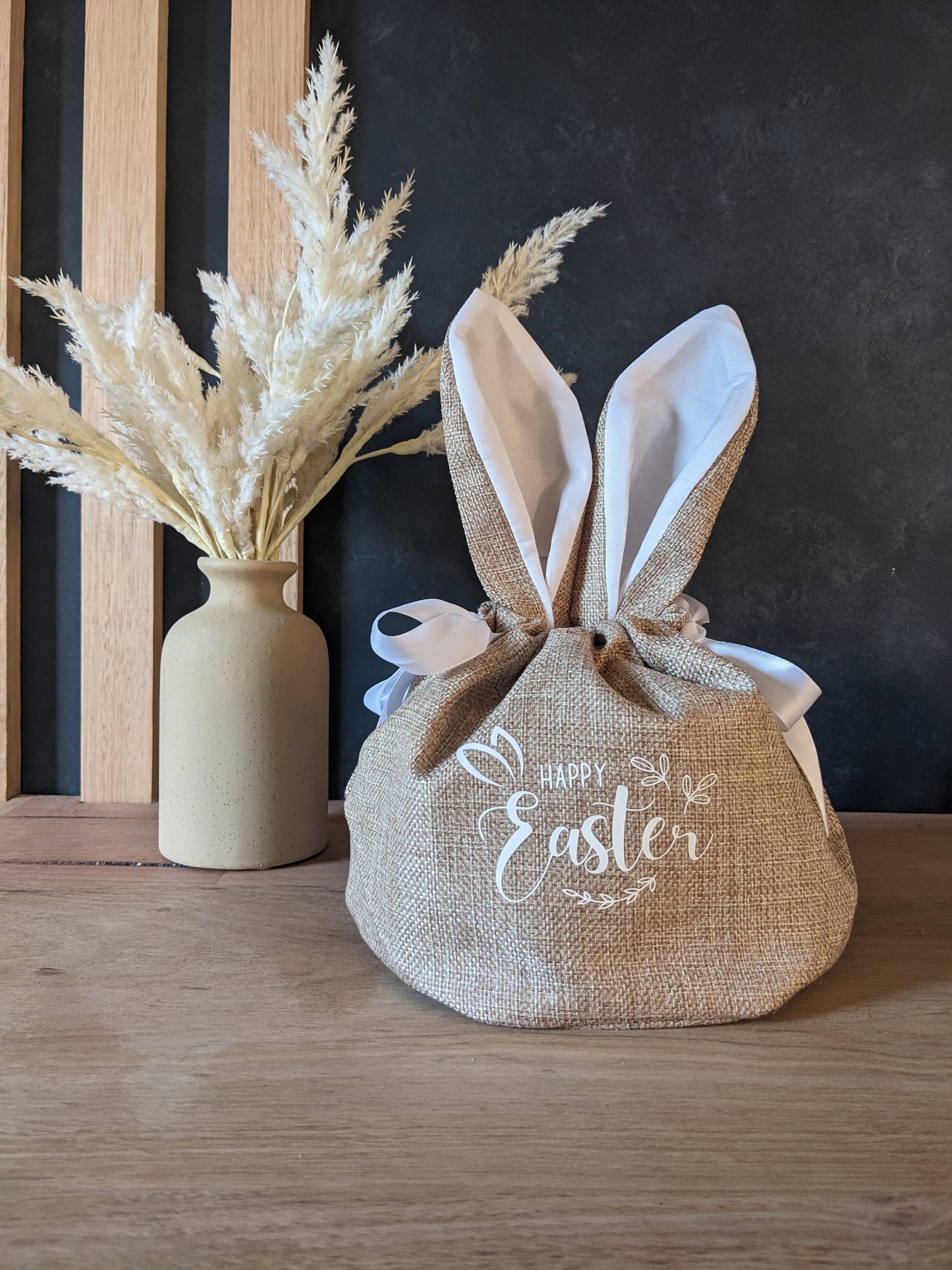 Personalised Easter Bunny Linen Bag | Pouch | Easter Gift | Egg Hunt