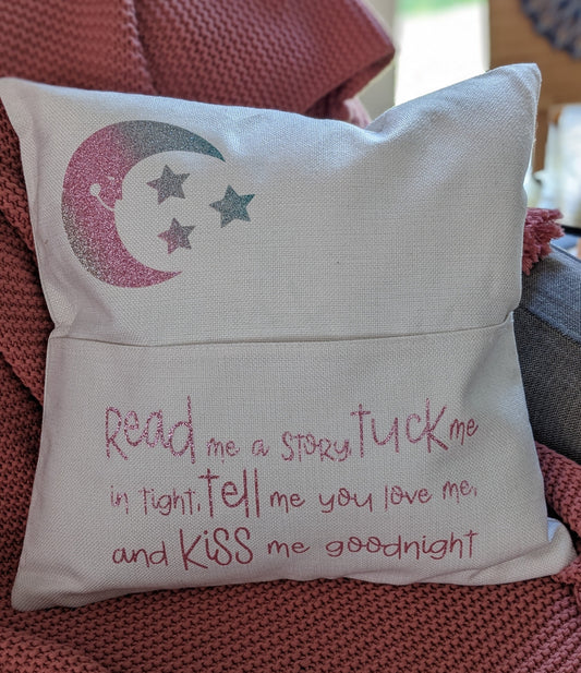 Personalised Children's Book Pillow Case | Reading Cushion Cover